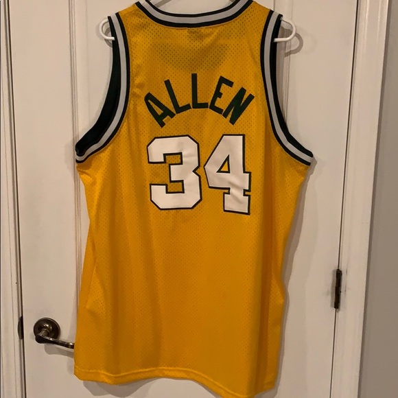 throwback seattle supersonics jersey